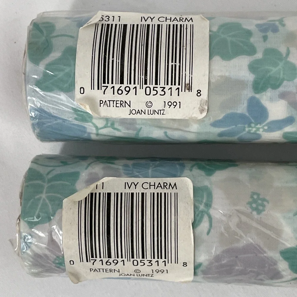 Vintage 1990 Rubbermaid Shelf Liner Drawer Liner Ivy Charm Cottagecore Floral